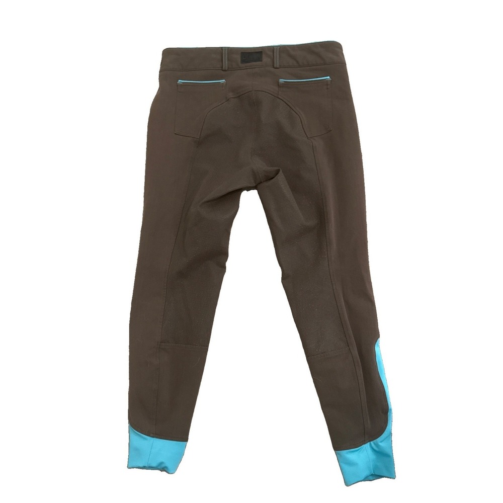 Dover Saddlery Breeches Womens 30 x 27 Gray Full Seat Silicone Grip Riding Pants - Picture 4 of 5